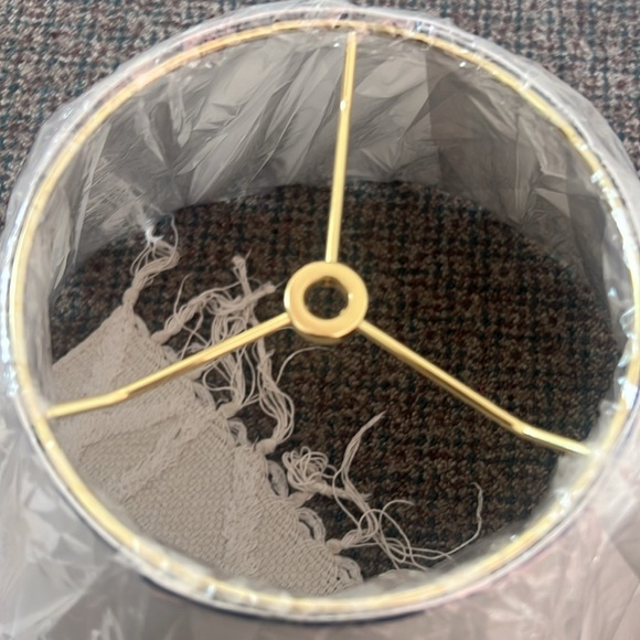 Scalloped edge embroidered Anthropologie Lamp Shade - Picture 7 of 7